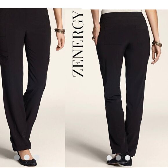 CHICO'S Zenergy Sz0.5 US S Dress Career Classic Comfort Straight Leg Trousers - Picture 2 of 13